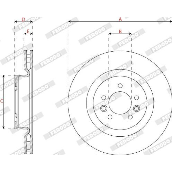 Bremsscheibe DDF2635C-1 Bremsscheibe DDF2635C-1
