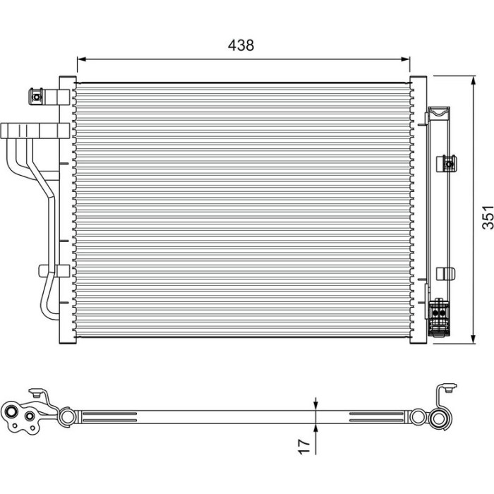 Valeo 814399 Kondensator, Klimaanlage Valeo 814399 Kondensator, Klimaanlage