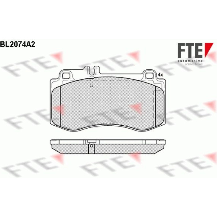 FTE 9010658 Bremsbelagsatz, Scheibenbremse