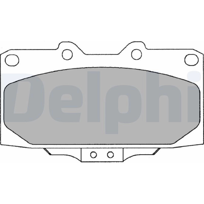 Delphi LP2044 Bremsbelagsatz, Scheibenbremse