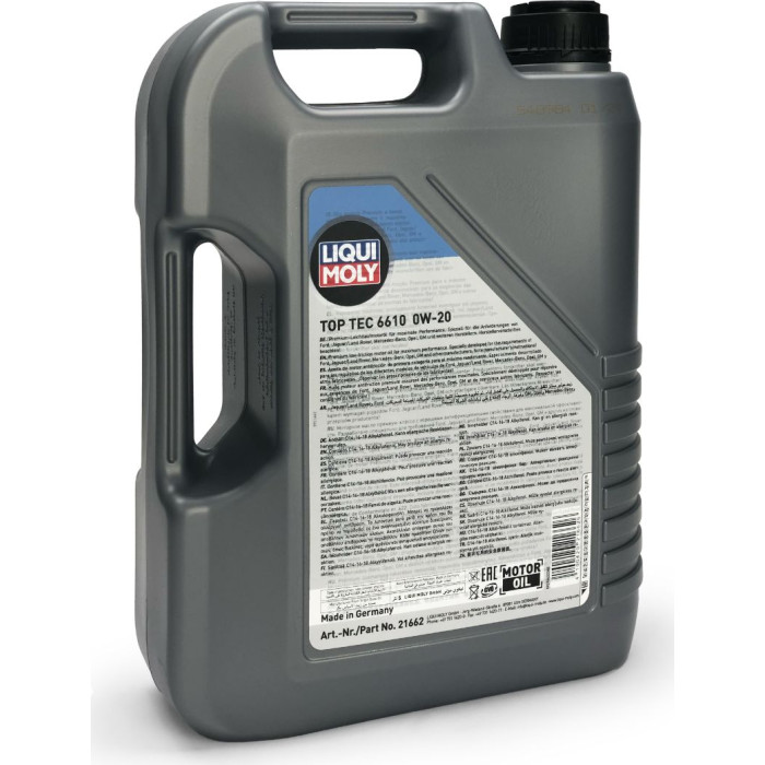LIQUI MOLY 21662 TOP TEC 6610 0W-20, 5L LIQUI MOLY 21662 TOP TEC 6610 0W-20, 5L