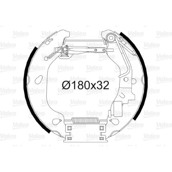 Valeo 554812 Bremsbackensatz Valeo 554812 Bremsbackensatz