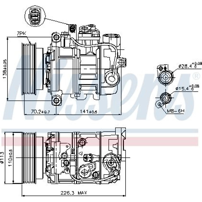 Nissens 89237 Kompressor, Klimaanlage FIRST FIT Nissens 89237 Kompressor, Klimaanlage FIRST FIT
