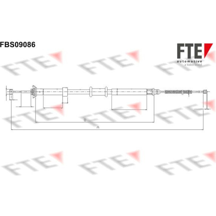 FTE 9250304 Seilzug, Feststellbremse FTE 9250304 Seilzug, Feststellbremse