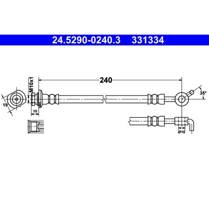 ATE 24.5290-0240.3 Bremsschlauch ATE 24.5290-0240.3 Bremsschlauch
