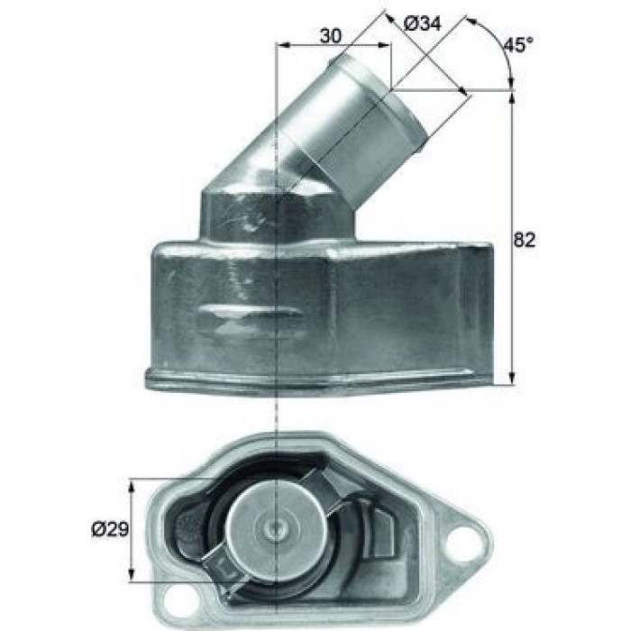 Mahle TI 9 92 Thermostat, Kühlmittel BEHR