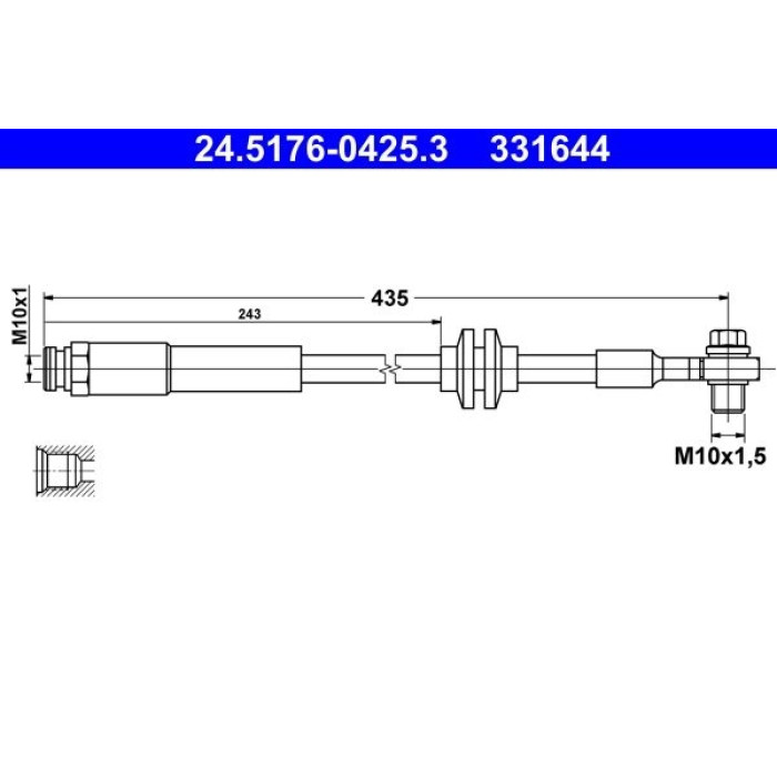 ATE 24.5176-0425.3 Bremsschlauch