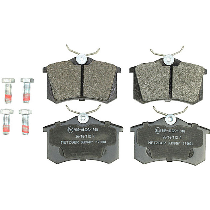 Metzger 1170001 Bremsbelagsatz, Scheibenbremse Metzger 1170001 Bremsbelagsatz, Scheibenbremse