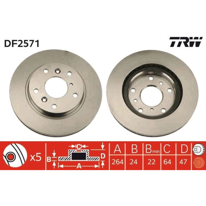 Bremsscheibe DF2571