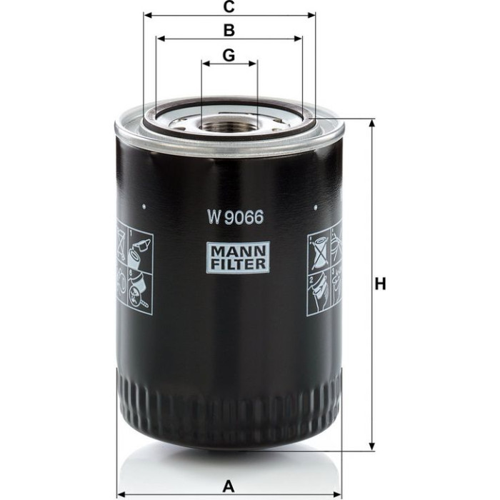 Mann-Filter W 9066 Ölfilter Mann-Filter W 9066 Ölfilter
