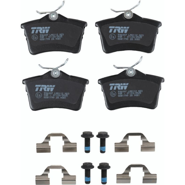 TRW GDB1799 Bremsbelagsatz, Scheibenbremse COTEC