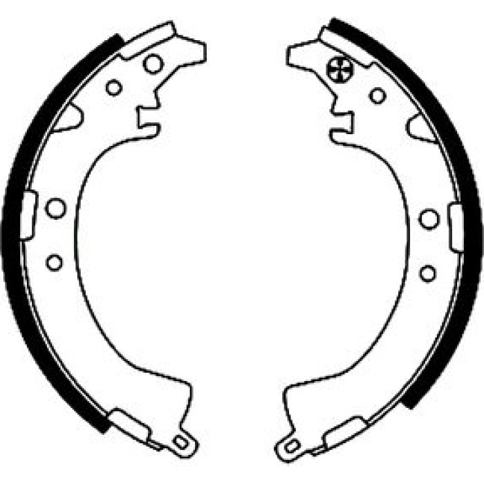 Hella 8DB 355 001-671 Bremsbackensatz Hella 8DB 355 001-671 Bremsbackensatz