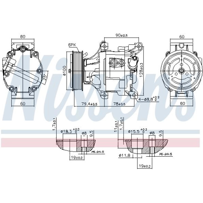Nissens 89324 Kompressor, Klimaanlage FIRST FIT Nissens 89324 Kompressor, Klimaanlage FIRST FIT