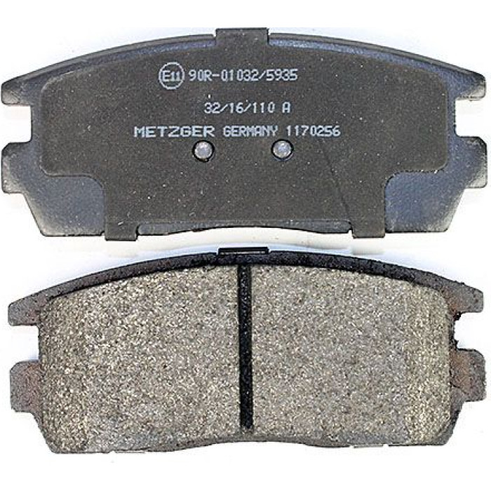 Metzger 1170256 Bremsbelagsatz, Scheibenbremse