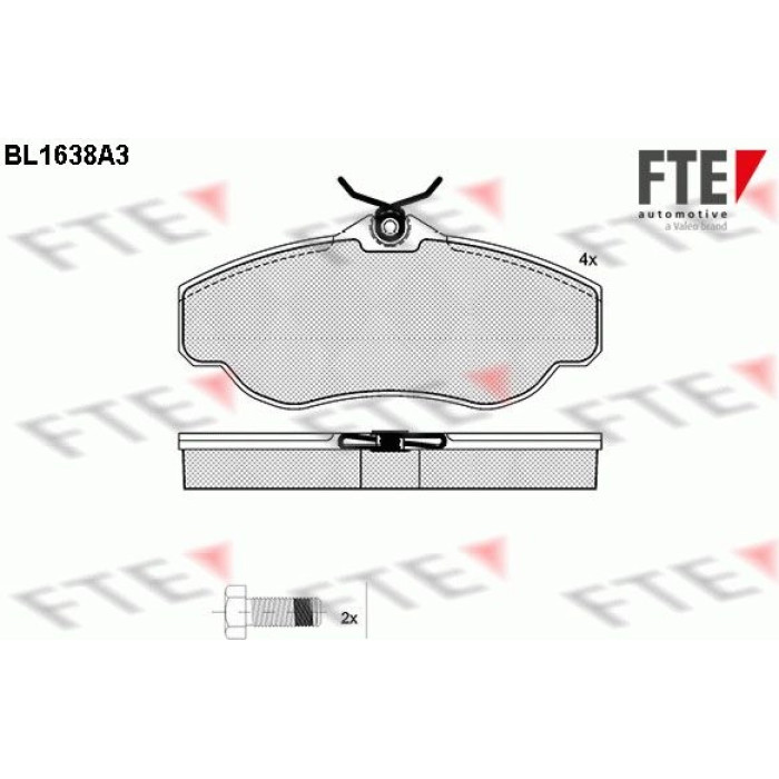 FTE 9010259 Bremsbelagsatz, Scheibenbremse FTE 9010259 Bremsbelagsatz, Scheibenbremse