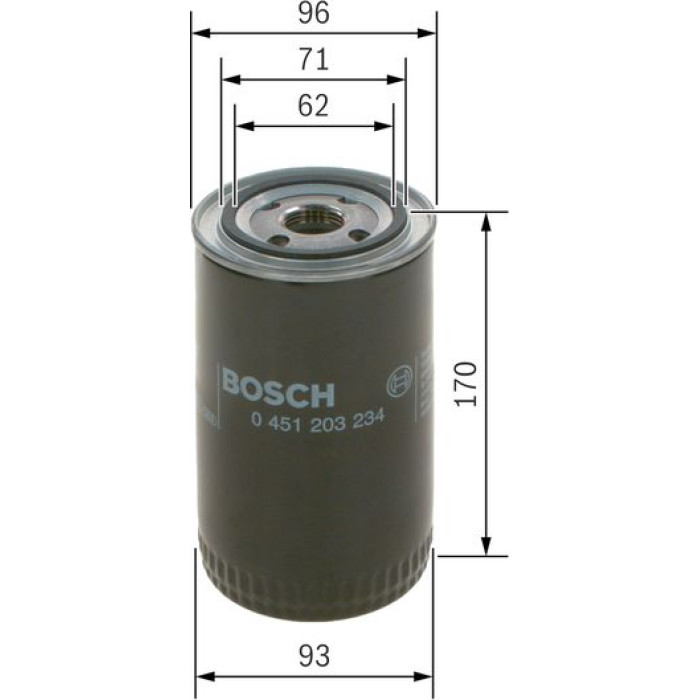 BOSCH 0 451 203 234 Ölfilter BOSCH 0 451 203 234 Ölfilter