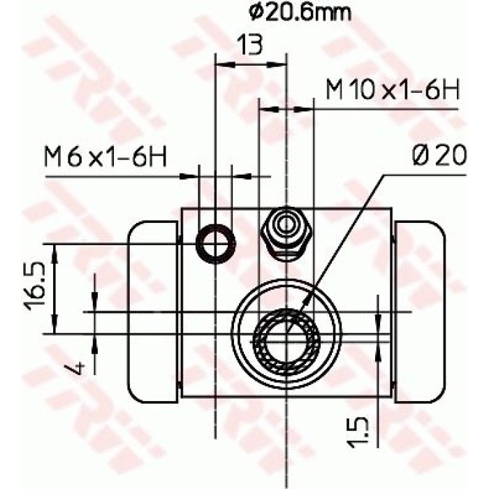 TRW BWF317 Radbremszylinder TRW BWF317 Radbremszylinder
