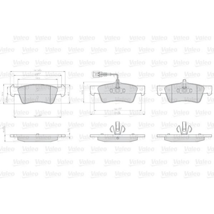 Valeo 873367 Bremsbelagsatz, Scheibenbremse OPTIPACK for LCV Valeo 873367 Bremsbelagsatz, Scheibenbremse OPTIPACK for LCV