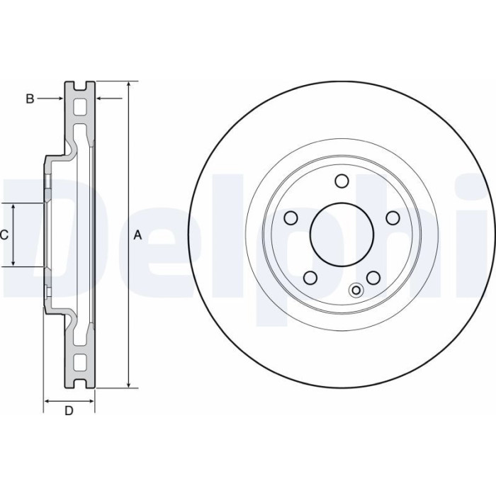 Delphi BG4659C Bremsscheibe