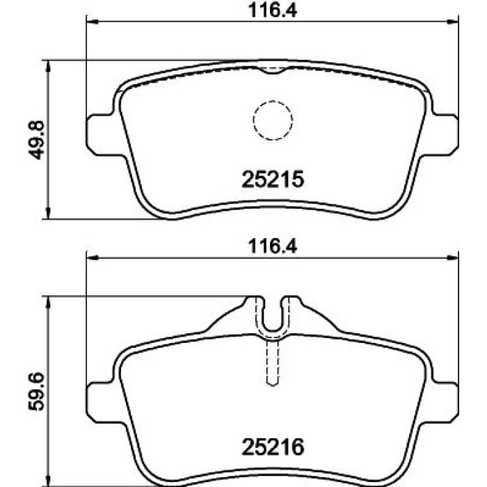 Hella Pagid 8DB 355 019-841 Bremsbelagsatz, Scheibenbremse Hella Pagid 8DB 355 019-841 Bremsbelagsatz, Scheibenbremse
