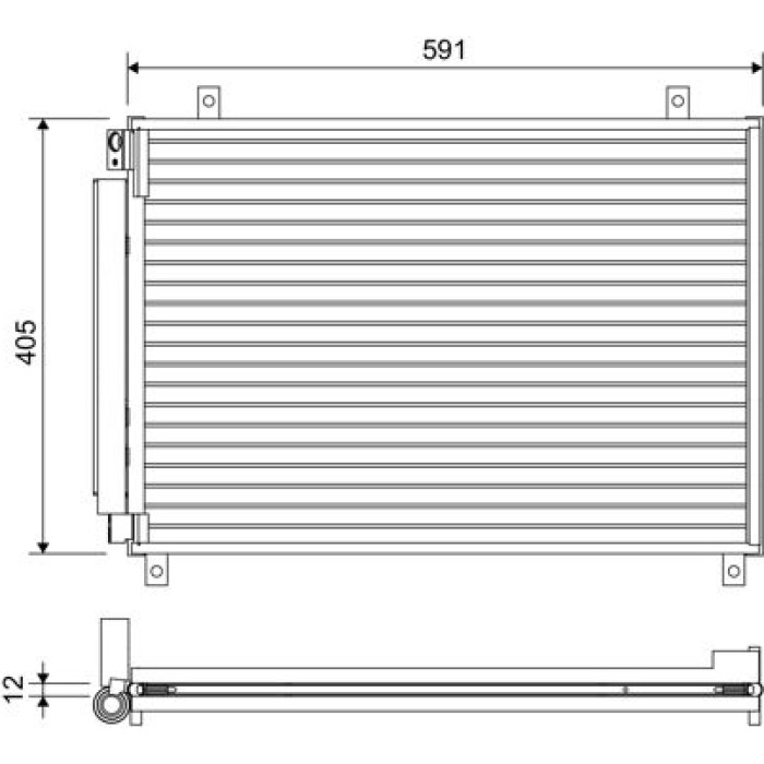 Valeo 822656 Kondensator, Klimaanlage Valeo 822656 Kondensator, Klimaanlage