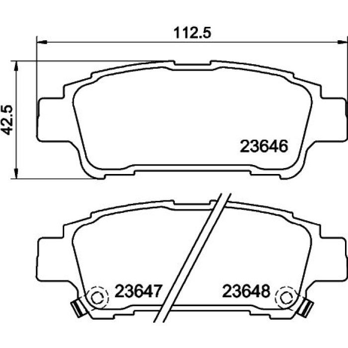 Hella 8DB 355 010-311 Bremsbelagsatz, Scheibenbremse