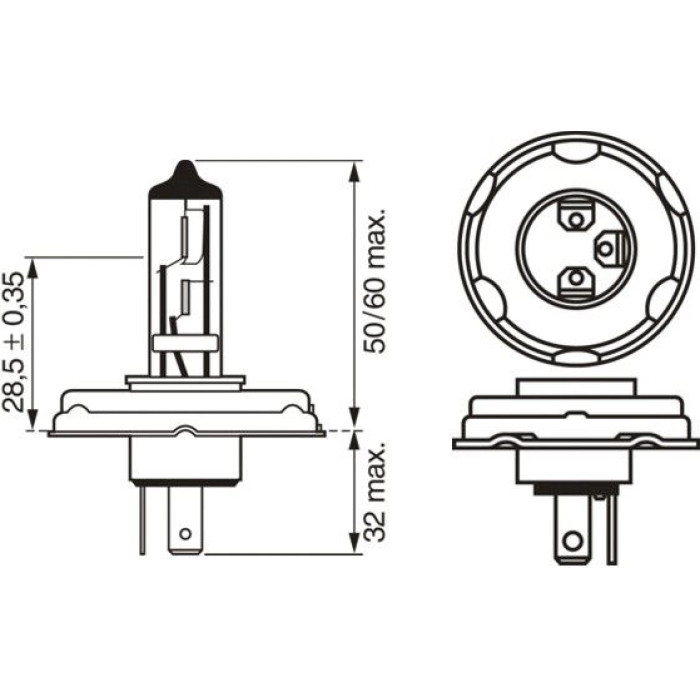 BOSCH 1 987 302 021 Glühlampe, Fernscheinwerfer Pure Light WS
