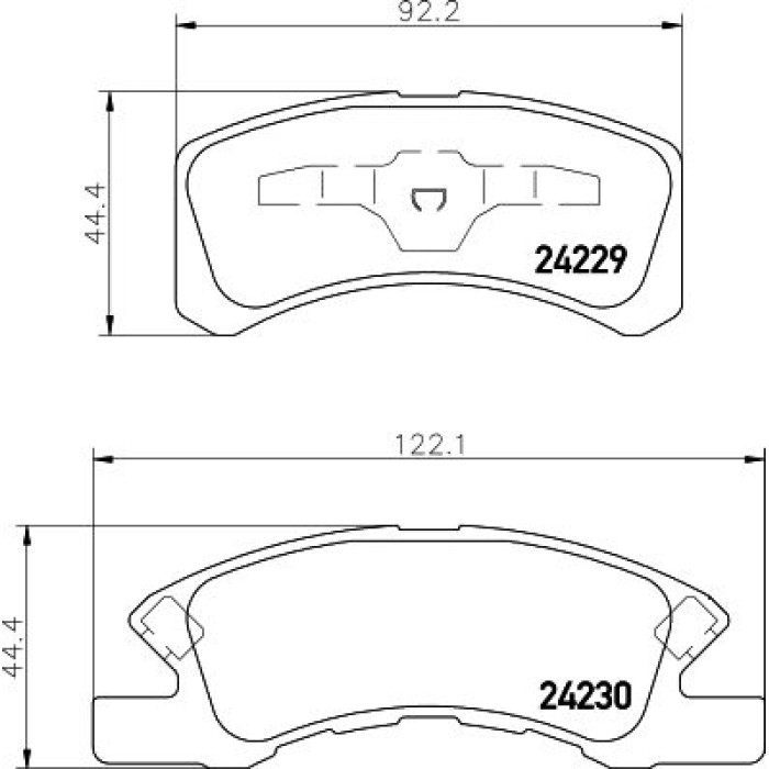 Bremsbelagsatz, Scheibenbremse 8DB 355 012-051 Bremsbelagsatz, Scheibenbremse 8DB 355 012-051
