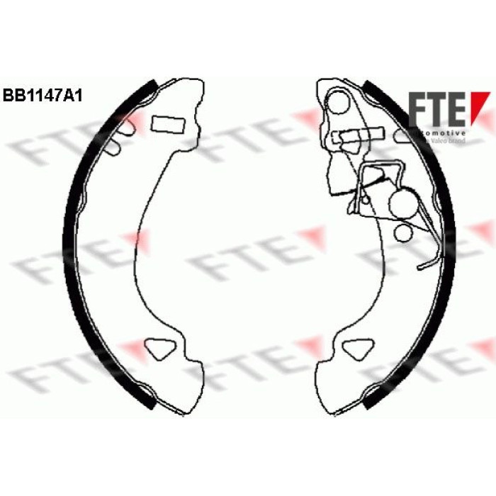 FTE 9100027 Bremsbackensatz FTE 9100027 Bremsbackensatz