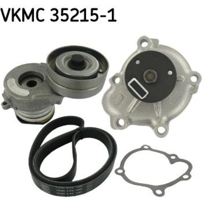 SKF VKMC 35215-1 Wasserpumpe + Keilrippenriemensatz