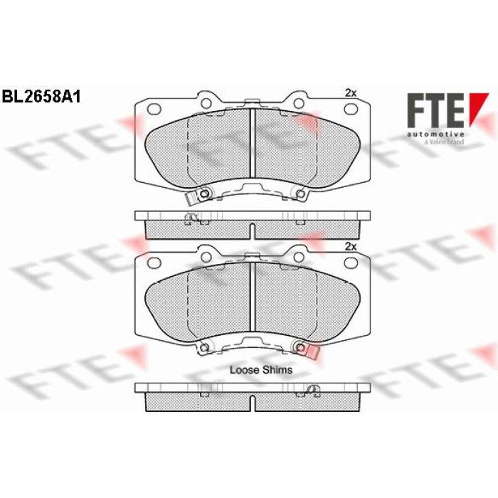 FTE 9010897 Bremsbelagsatz, Scheibenbremse FTE 9010897 Bremsbelagsatz, Scheibenbremse