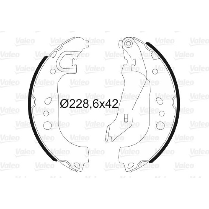 Valeo 564192 Bremsbackensatz Valeo 564192 Bremsbackensatz
