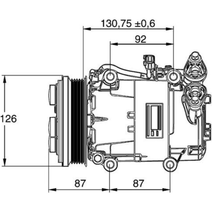Mahle ACP 54 000P Kompressor, Klimaanlage BEHR Premium Line