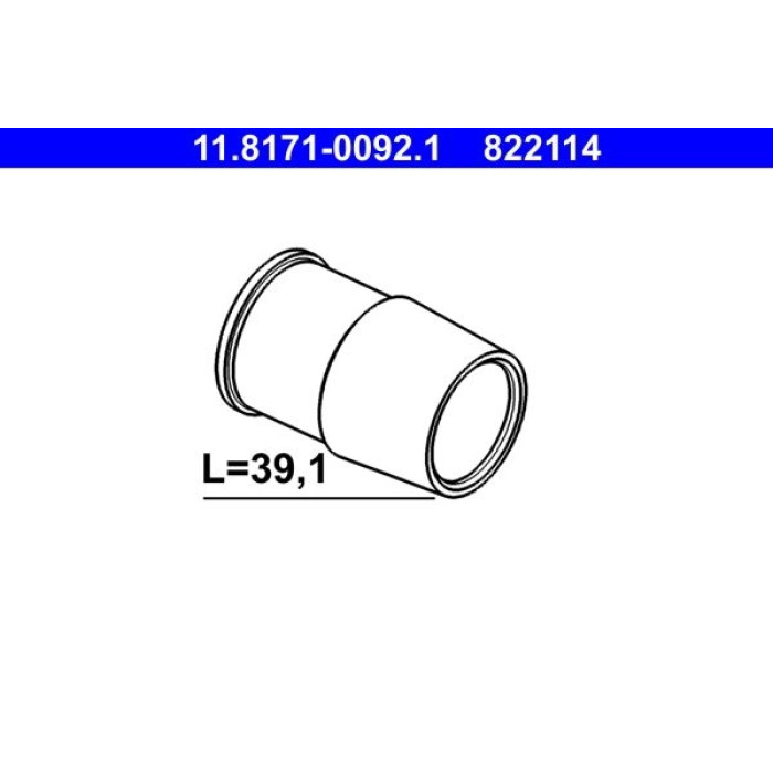 ATE 11.8171-0092.1 Führungshülse, Bremssattel
