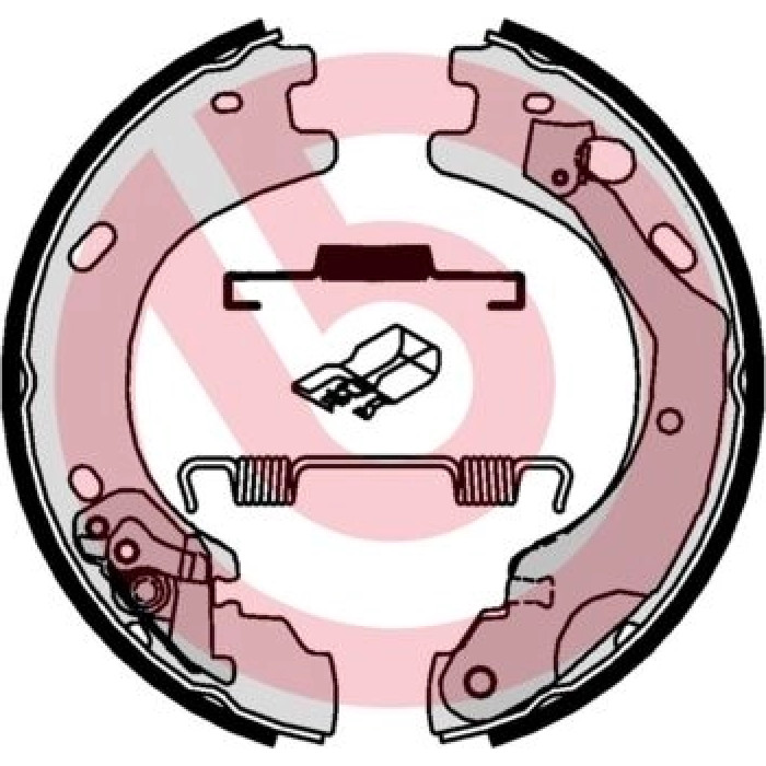 Brembo S 44 510 Bremsbackensatz, Feststellbremse ESSENTIAL LINE Brembo S 44 510 Bremsbackensatz, Feststellbremse ESSENTIAL LINE