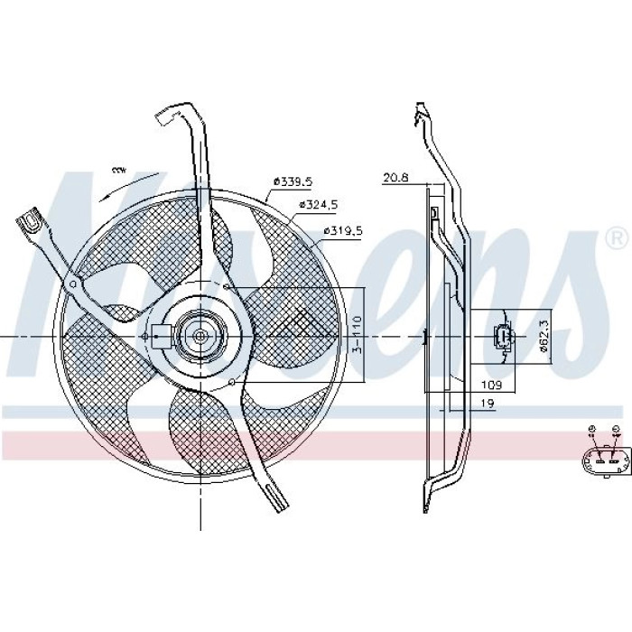 Nissens 85665 Lüfter, Motorkühlung Nissens 85665 Lüfter, Motorkühlung