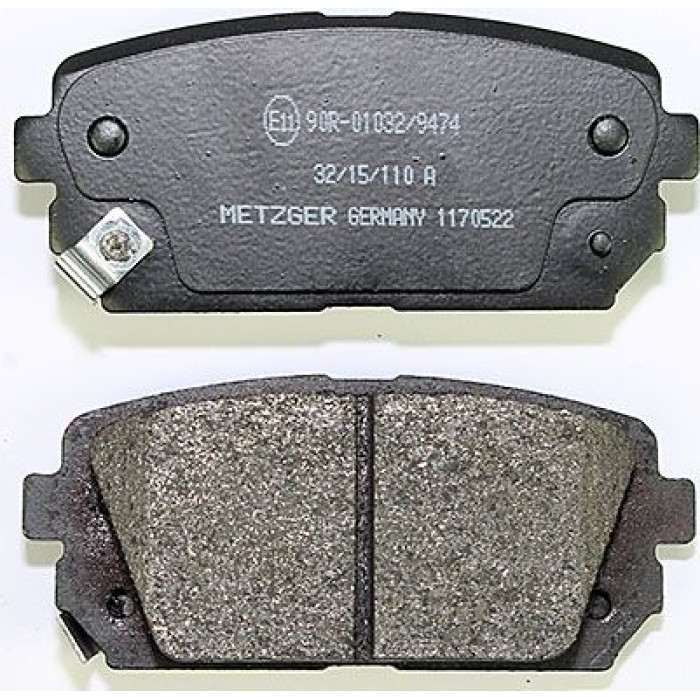 Metzger 1170522 Bremsbelagsatz, Scheibenbremse Metzger 1170522 Bremsbelagsatz, Scheibenbremse