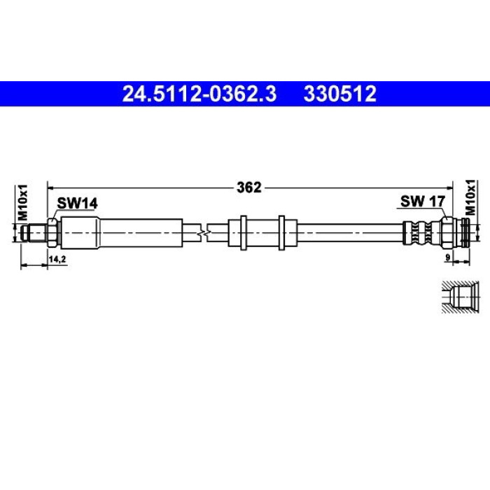 ATE 24.5112-0362.3 Bremsschlauch ATE 24.5112-0362.3 Bremsschlauch