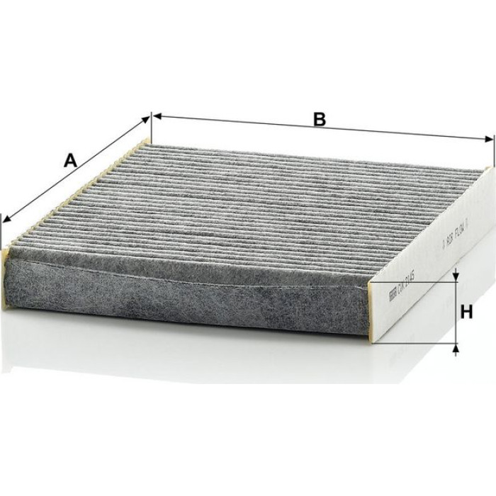MANN-FILTER CUK 2145 Innenraumfilter, Aktivkohlefilter MANN-FILTER CUK 2145 Innenraumfilter, Aktivkohlefilter