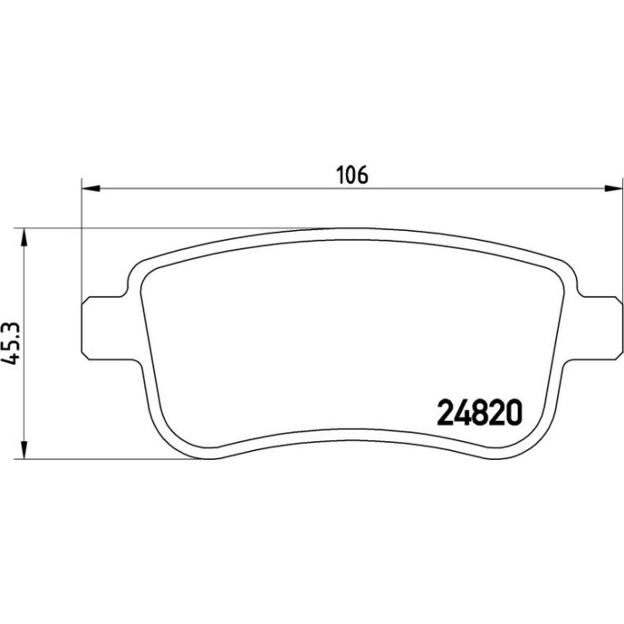 Brembo P 68 054 Bremsbelagsatz, Scheibenbremse PRIME LINE