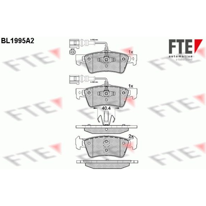 FTE 9010583 Bremsbelagsatz, Scheibenbremse FTE 9010583 Bremsbelagsatz, Scheibenbremse