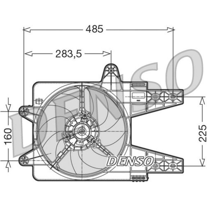 Denso DER13003 Lüfter, Motorkühlung Denso DER13003 Lüfter, Motorkühlung