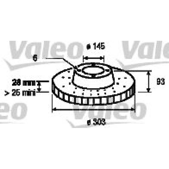 Valeo 187146 Bremsscheibe OptiDISC