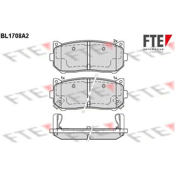 FTE 9010311 Bremsbelagsatz, Scheibenbremse FTE 9010311 Bremsbelagsatz, Scheibenbremse