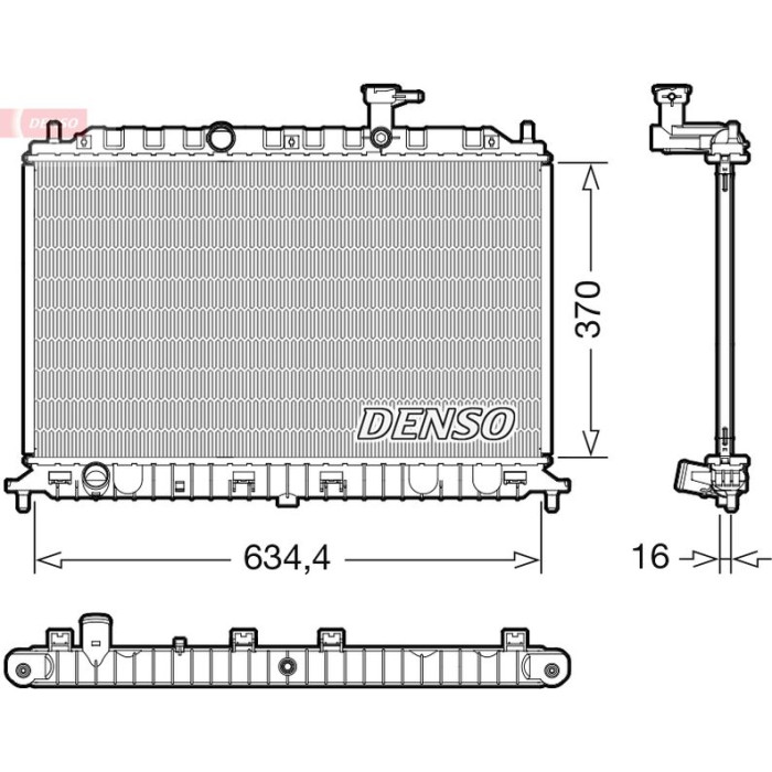 Denso DRM43009 Kühler, Motorkühlung Denso DRM43009 Kühler, Motorkühlung