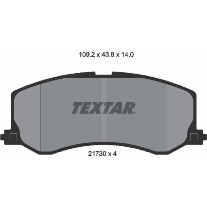 Textar 2173001 Bremsbelagsatz, Scheibenbremse Textar 2173001 Bremsbelagsatz, Scheibenbremse