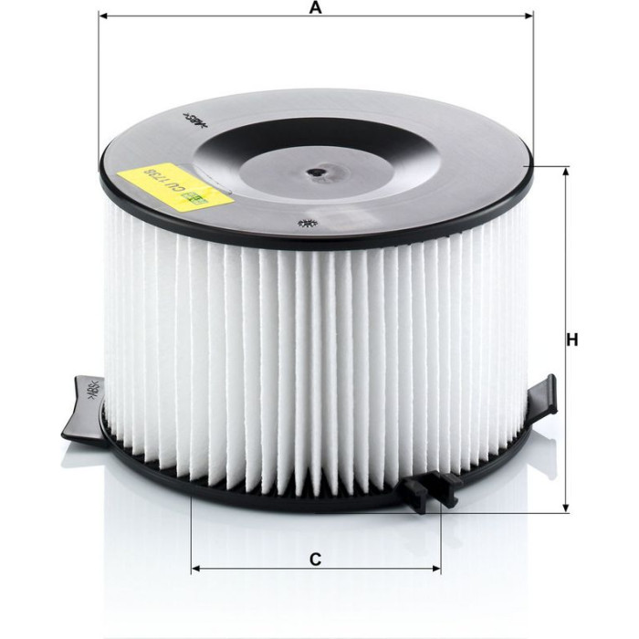 MANN-FILTER CU 1738 Innenraumfilter, Partikelfilter