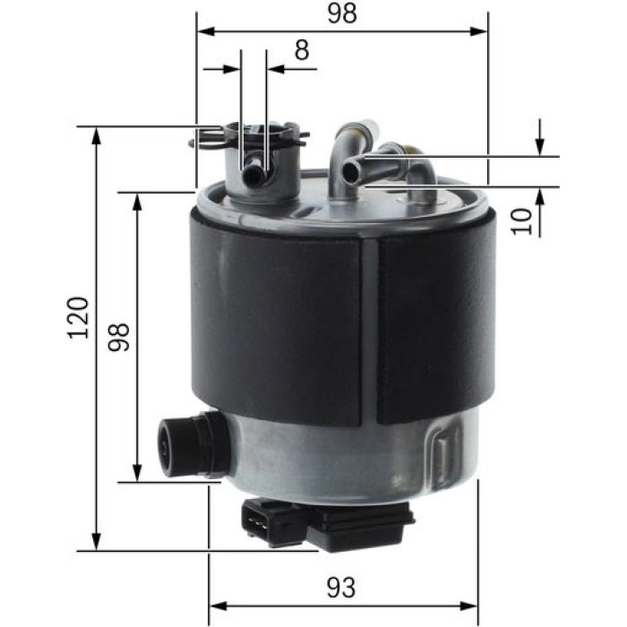 BOSCH F 026 402 126 Kraftstofffilter