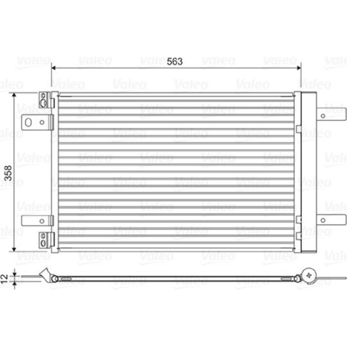Valeo 822550 Kondensator, Klimaanlage Valeo 822550 Kondensator, Klimaanlage