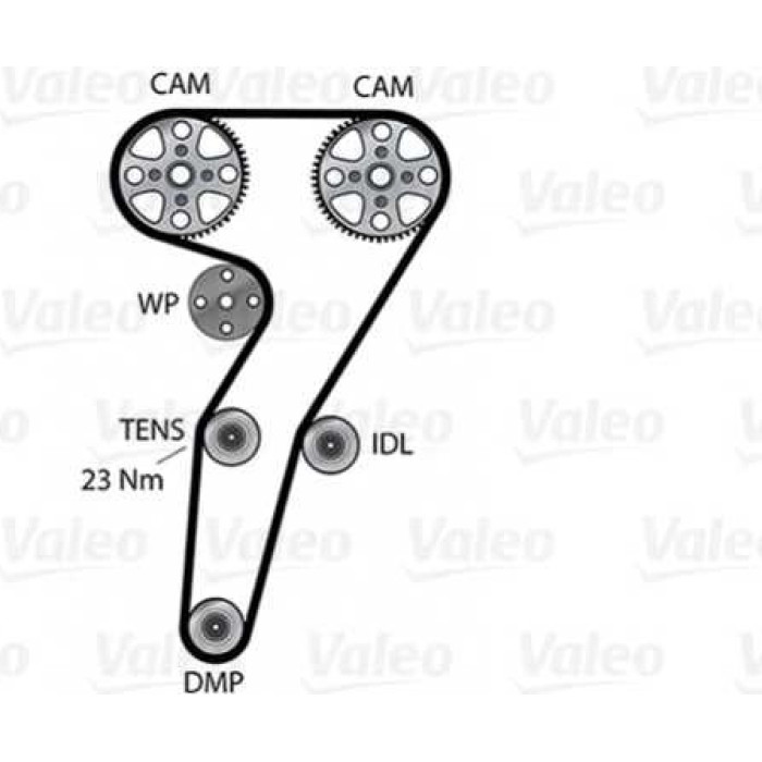 Valeo 614614 Wasserpumpe + Zahnriemensatz Valeo 614614 Wasserpumpe + Zahnriemensatz
